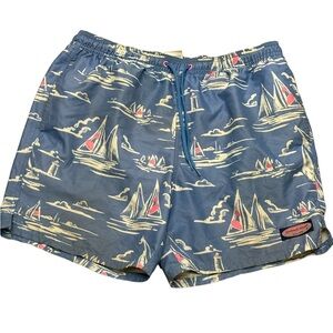 Vineyard Vines Sailing Scene Chappy Trunks M